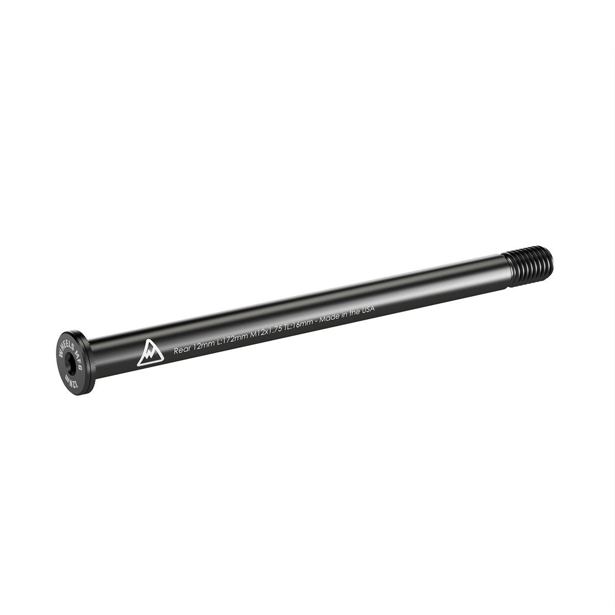 Rear Thru Axle 12mm x 172 Length x 1.75 Thread Pitch - Flat Washer - Default Title