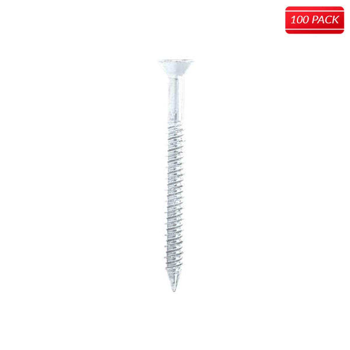 Titen Concrete and Masonry 1/4 x 2 3/4 Phillips Flat Head Screw 100 QTY.