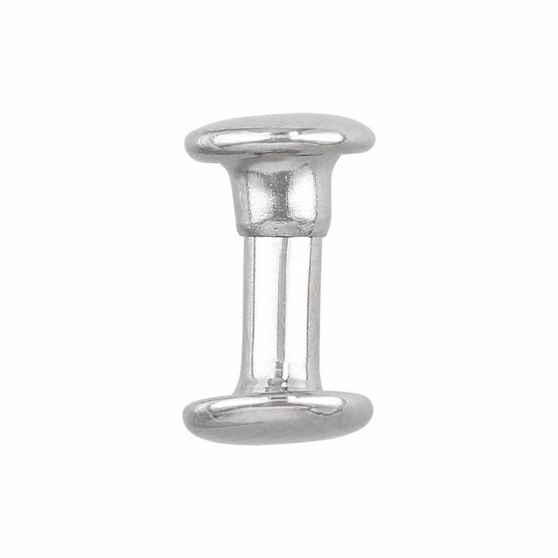 10mm Nickel, Double Cap Jiffy Rivet, Iron - PK100