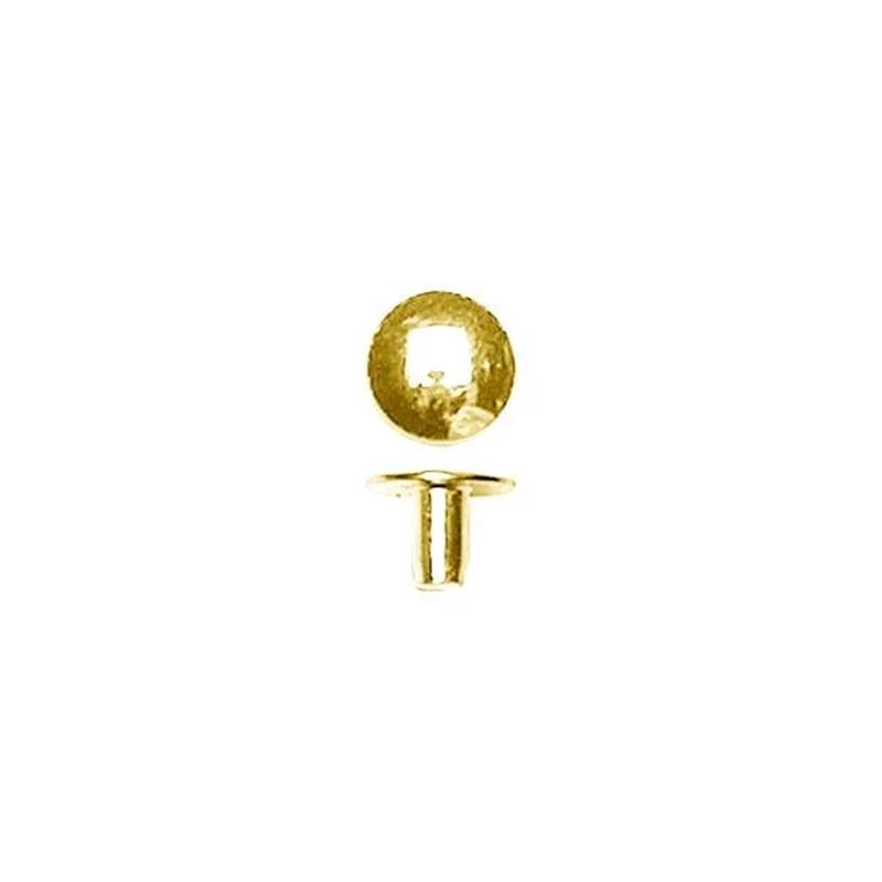 5/16" Brass, Force Fit Rivet Cap, Steel - 24 pk