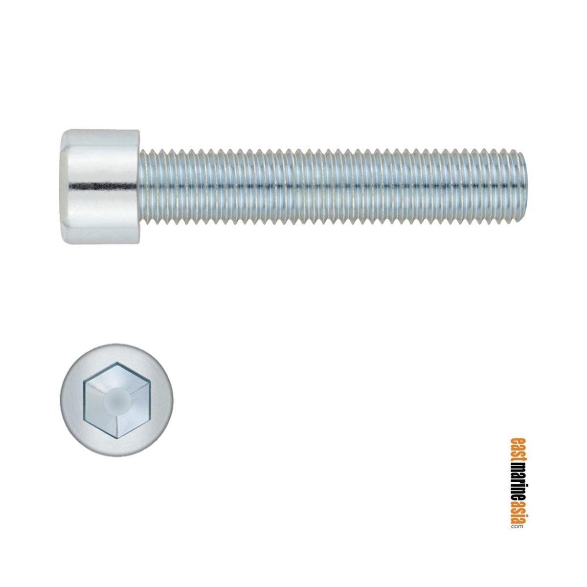 Stainless Steel 316 Bolt Socket Head - Full Thread (DIN 912) - M8 x 120 mm | Pack of 1 | Pack (111959)