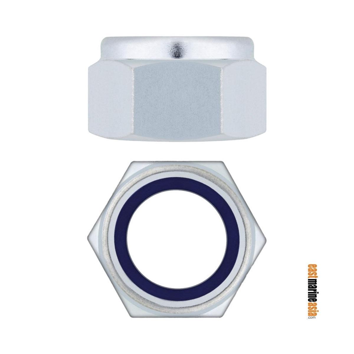 Stainless Steel 316 Nylon Lock Nut (DIN 985) - M6 | Pack of 10 | Pack (111732)