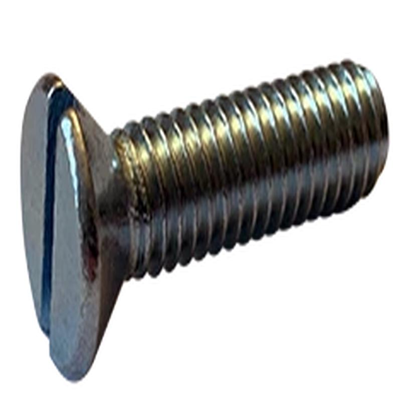 [100 PKG] Machine Screws Slotted Flat Steel Zinc 8/32 X 3