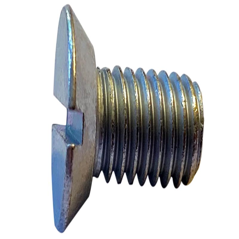 [10000 BULK] Machine Screws Slotted Undercut Flat Zinc Plated 10-32 X 1/2
