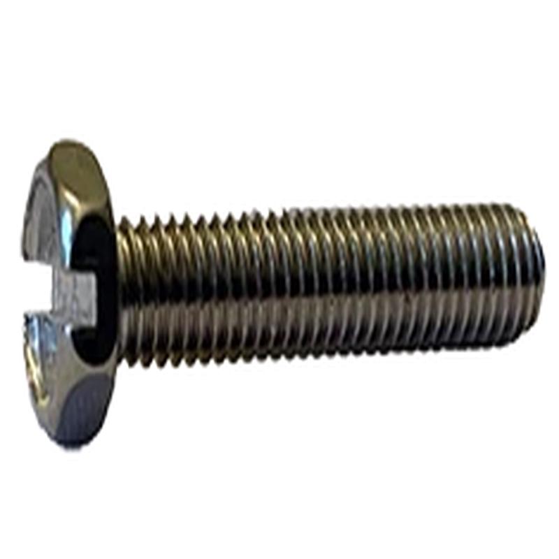 [5000 BULK] Machine Screws Slotted Indented Hex 18/8 Stainless 8-32 X 1/4