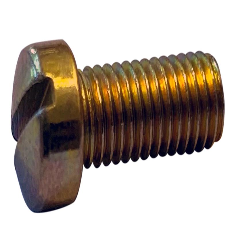 [7000 BULK] Machine Screws Slotted Fillister Steel Zinc Yellow 10/24 X 5/8
