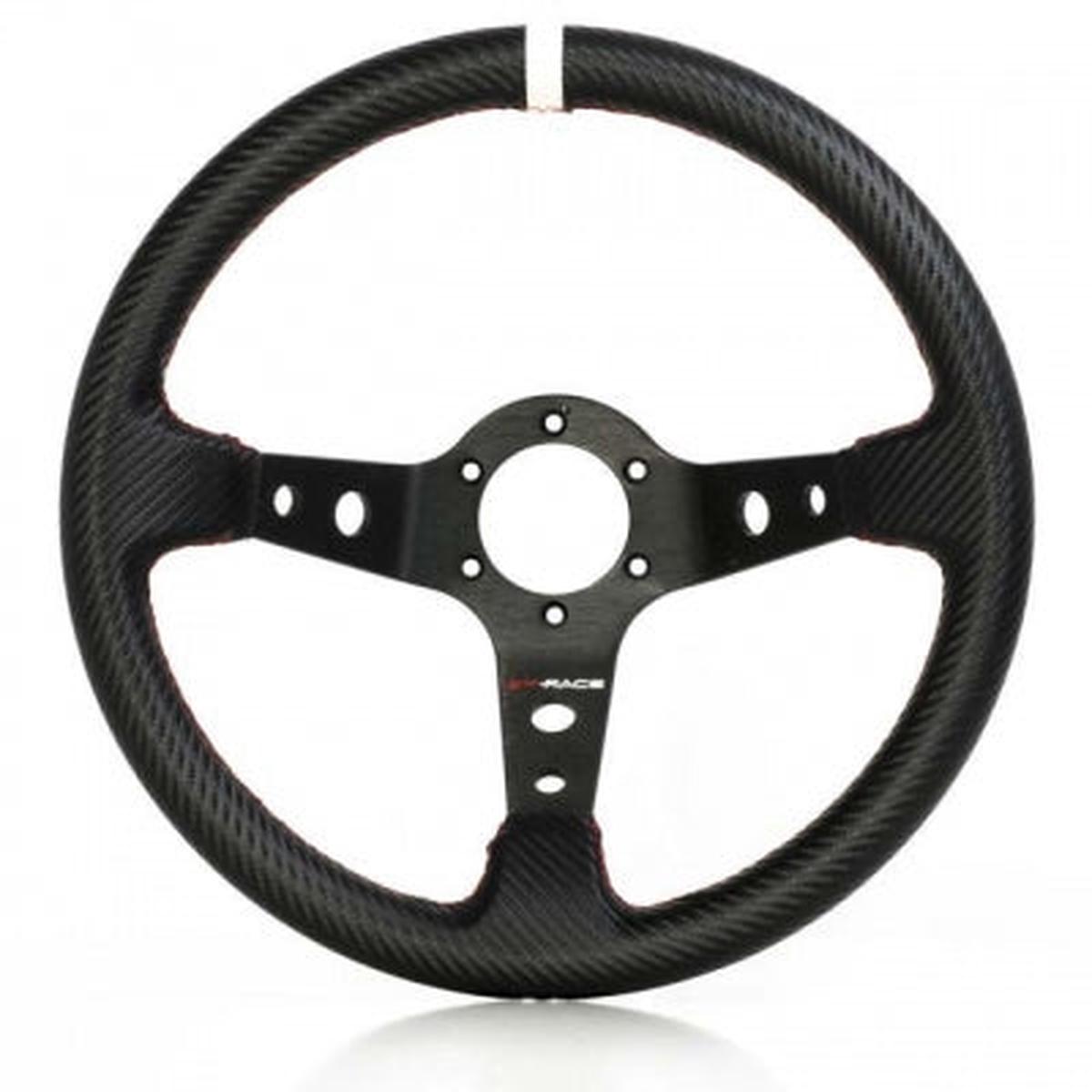 Geschsseltes Sportlenkrad "Carbon Look"