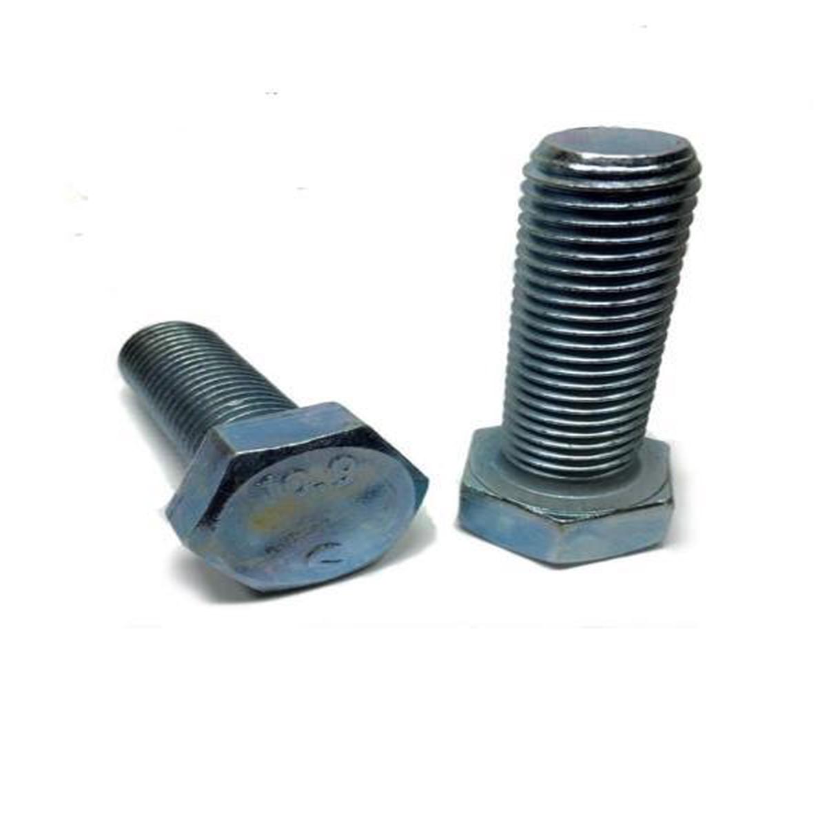 M8-1.25 x 16mm Hex Bolt Zinc Plated Grade 10.9 Cap Screw Metric
