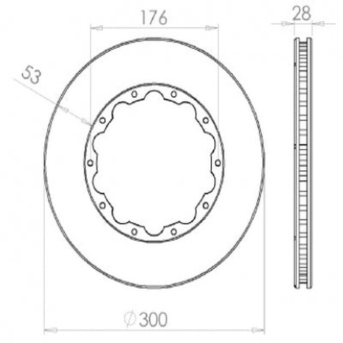 Reibring 300 mm
