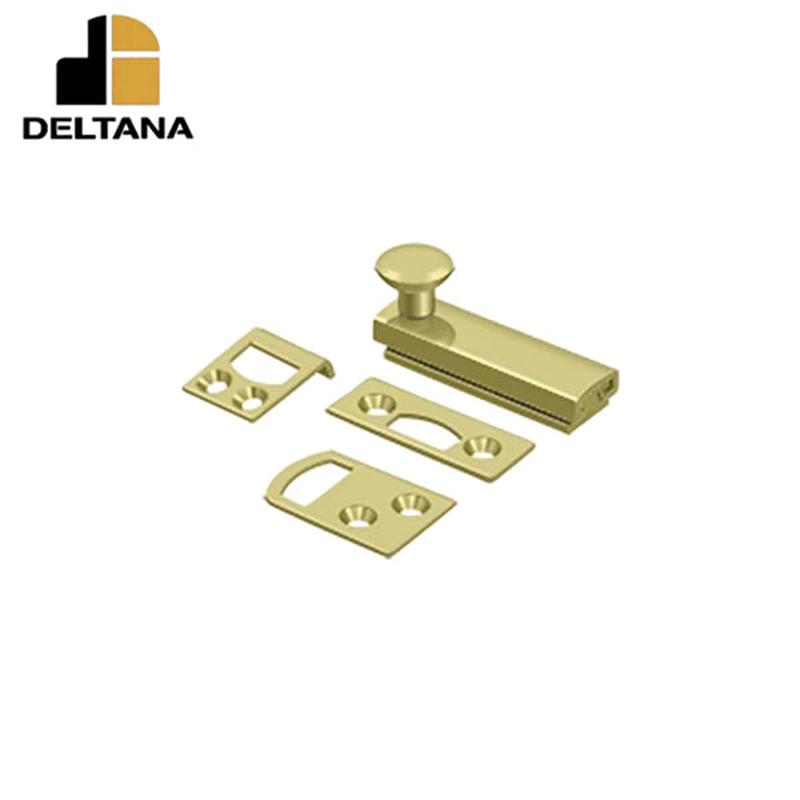 Deltana - 2" Surface Bolt - Concealed Screw - Heavy Duty - Optional Finish