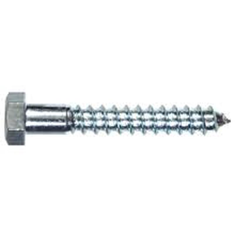 [10 PKG] Lag Screws Hex Low Carbon Zinc CR+3 3/8-7 X 9