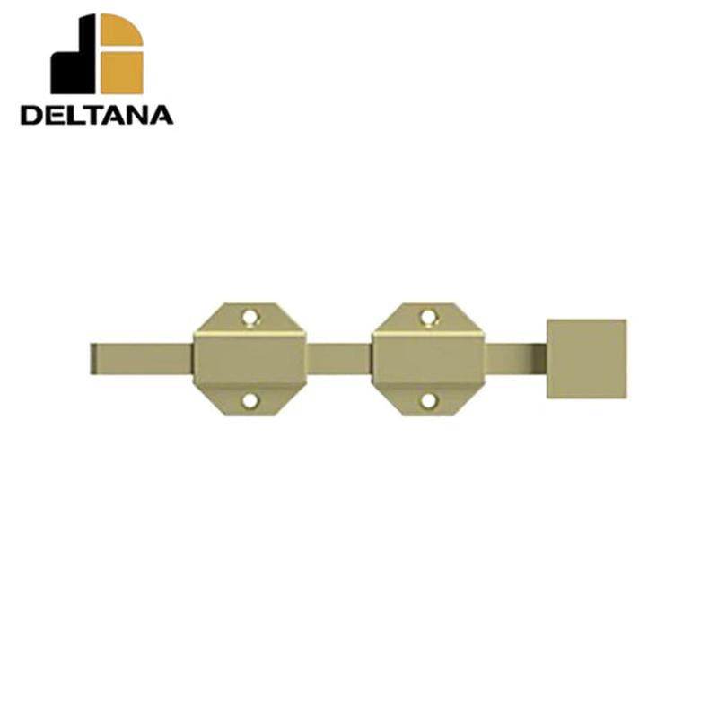 Deltana - 8" Modern Surface Bolt - Heavy Duty - Solid Brass - Optional Finish
