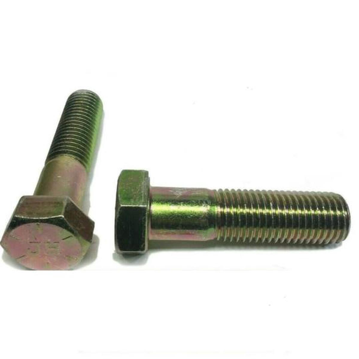 (Qty 25) 1/2"-13 x 4 1/2" Hex Bolt Zinc Plated Grade 8 Cap Screw Partial Thread