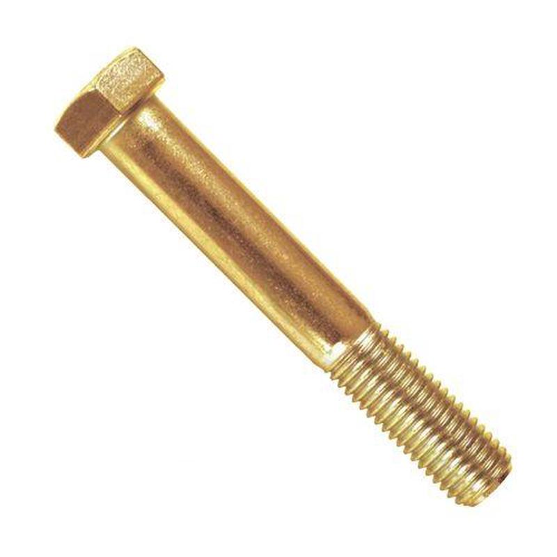 [100 PKG] Hex Head Cap Screws Brass 1/4-20 X 7/8