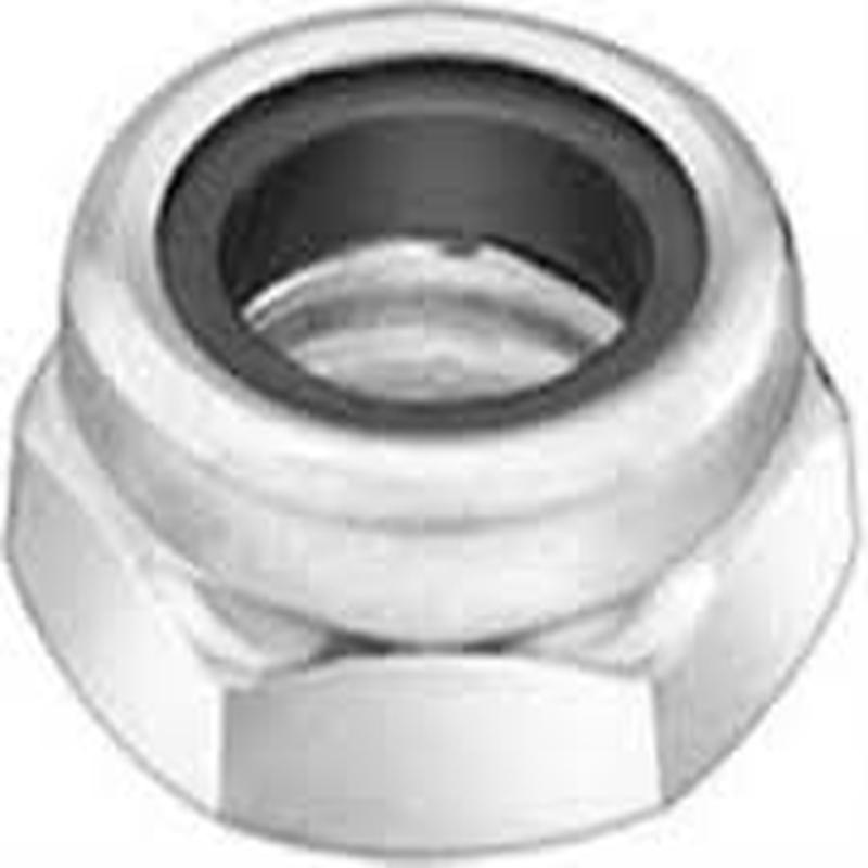 [100 PKG] Hex Lock Nuts NTM NTE Nylon Insert Thin Height Steel Zinc 10/24
