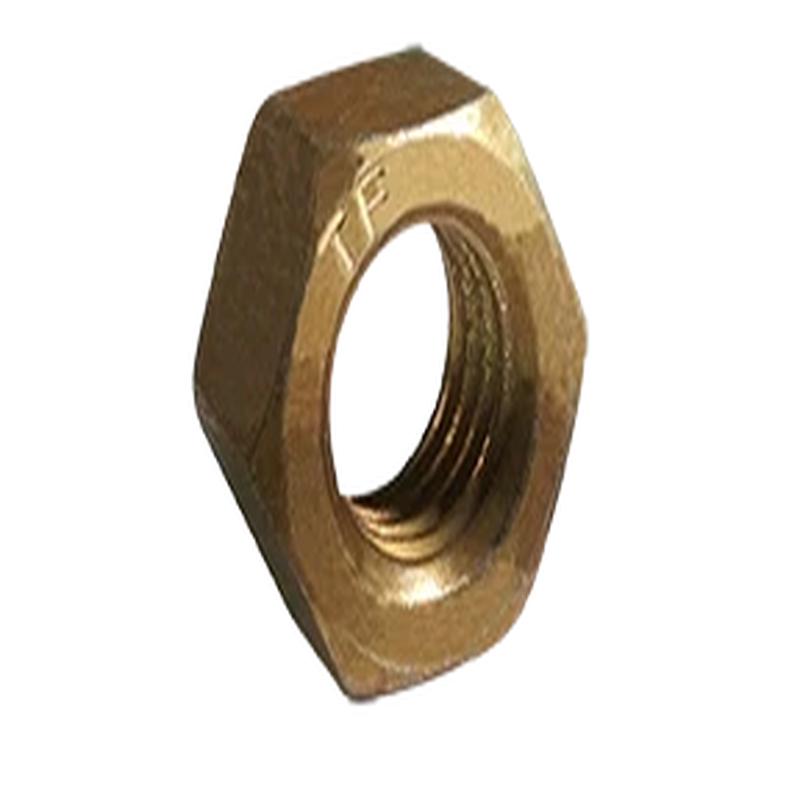 [100 PKG] Hex Nuts Fine Thread L9 Alloy Cadmium Yellow & Wax (Made in USA) 1/4