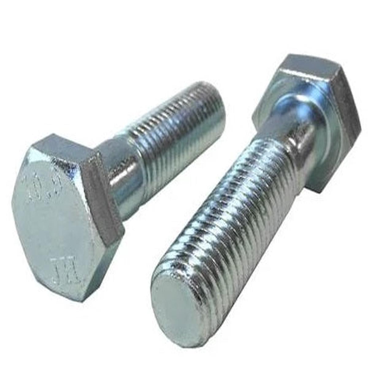 M14-1.50 x 50mm Grade 10.9 Hex Cap Screw Bolts Metric Zinc FINE THREAD / *PARTIAL THREAD* DIN 960
