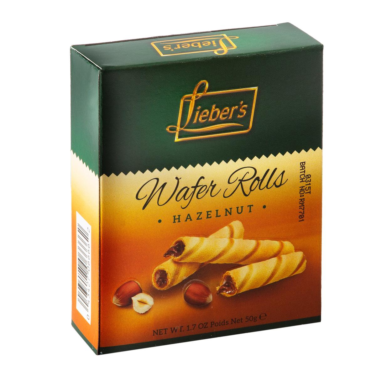 Mini Hazelnut Wafer Rolls - 1.7oz Box