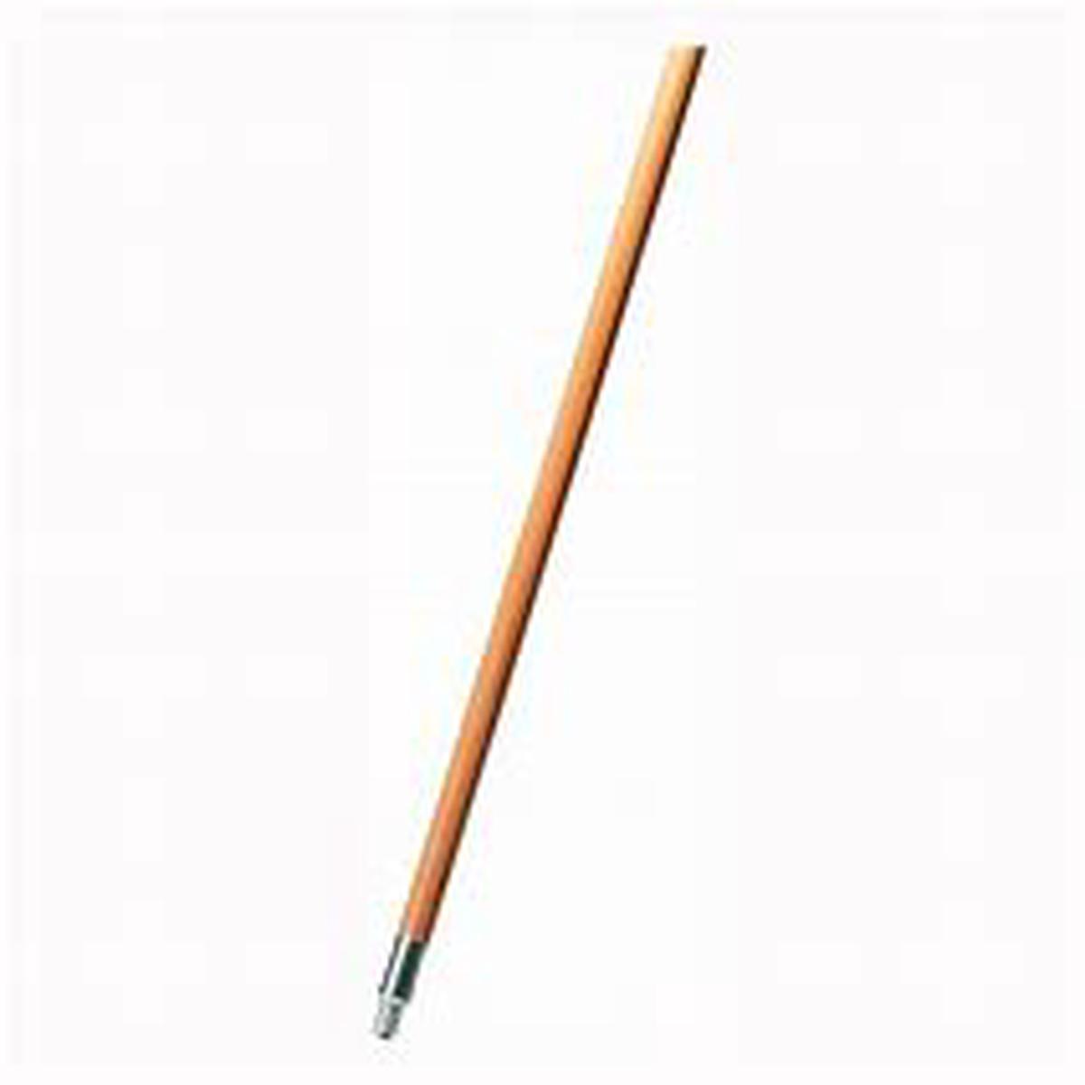 Rubbermaid Commercial FG636400LAC Lacquered-Wood Handle with Threaded Metal Tip (HANDLE ONLY)