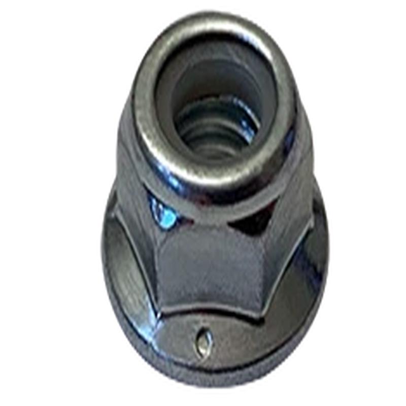 [100 PKG] Hex Flange Lock Nuts Nylon Insert 18/8 Stainless 10/24