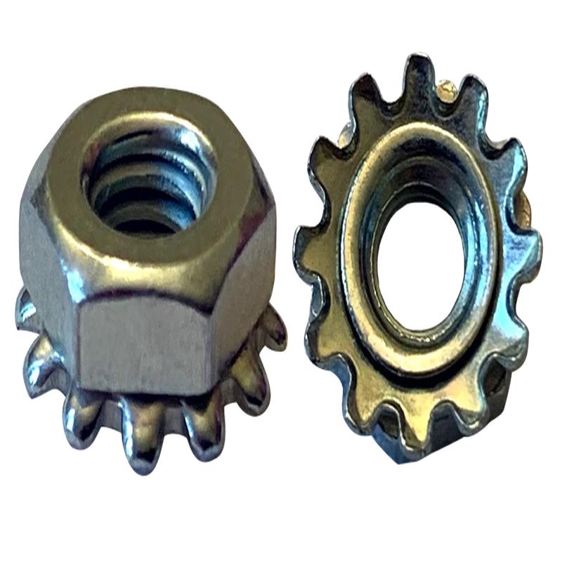 [1000 BULK] Keps Nuts Steel Zinc 3/8-24
