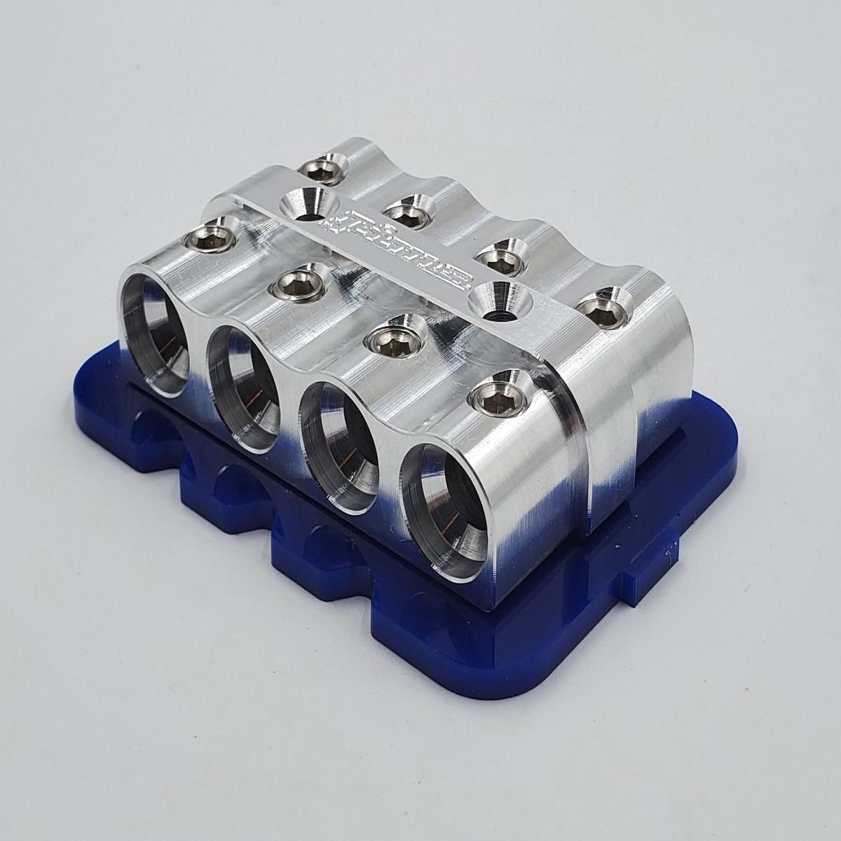 4 gauge Distribution Blocks New Style - 8 | black