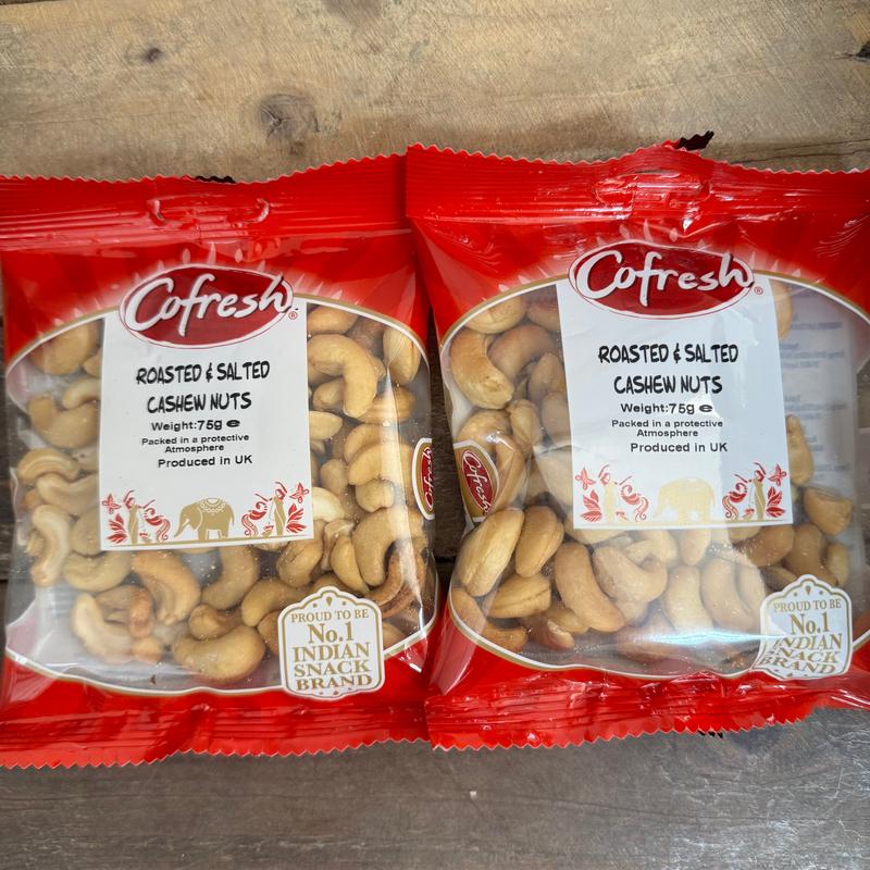 4x Cofresh Roasted & Salted Cashew Nuts Bags (4x75g)