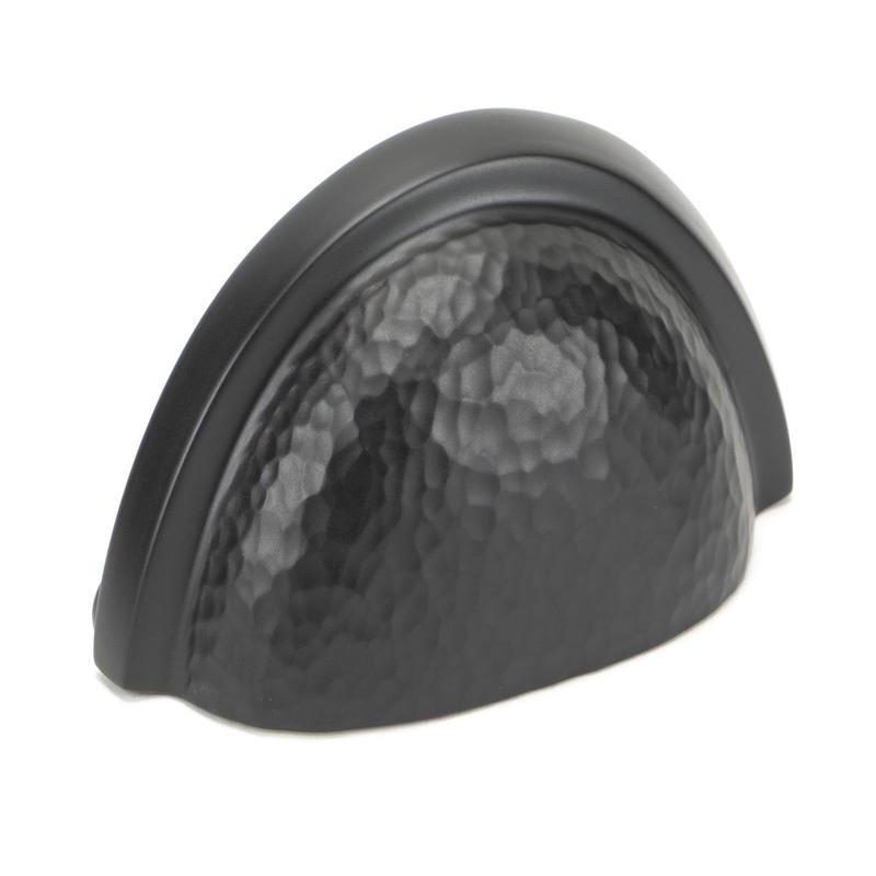 From The Anvil - Aged Bronze Hammered Regency Concealed Drawer Pull