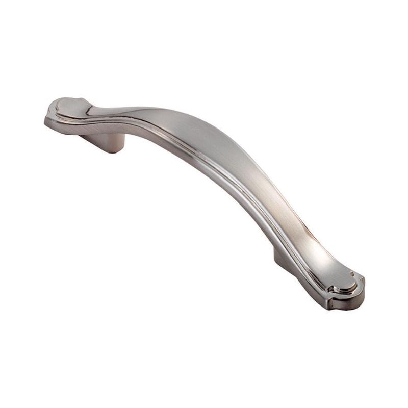 FTD - Stepped Edge Bow Handle - Satin Nickel