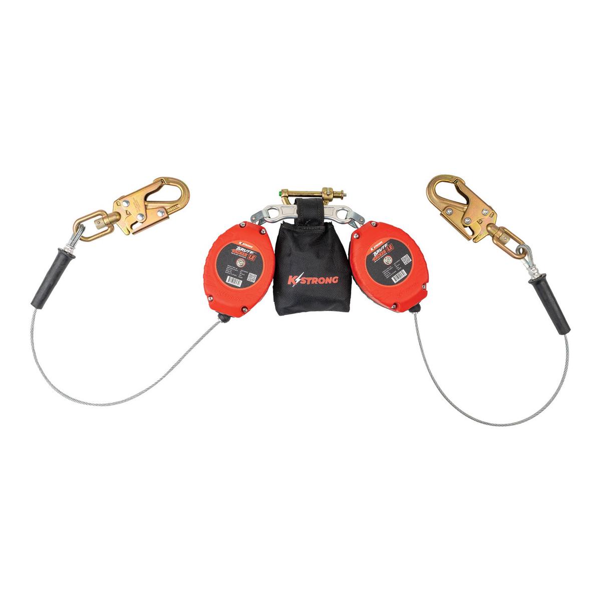 KStrong BRUTE Backer LE Dual 8.5 ft. Cable SRL-LE assembly - Snap Hook