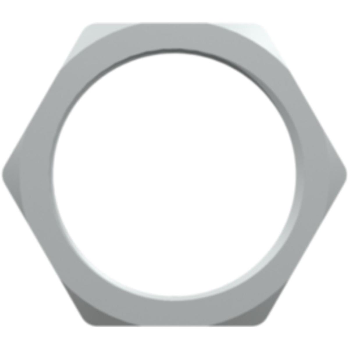 LinkTech XQC Series 11/16-24 UNEF Nickel-Plated Brass Panel Mount Nut