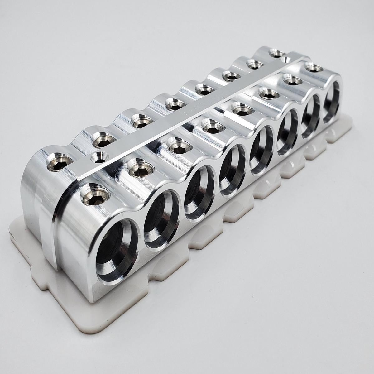 1/0 Distribution Blocks New Style - 16 hole | black