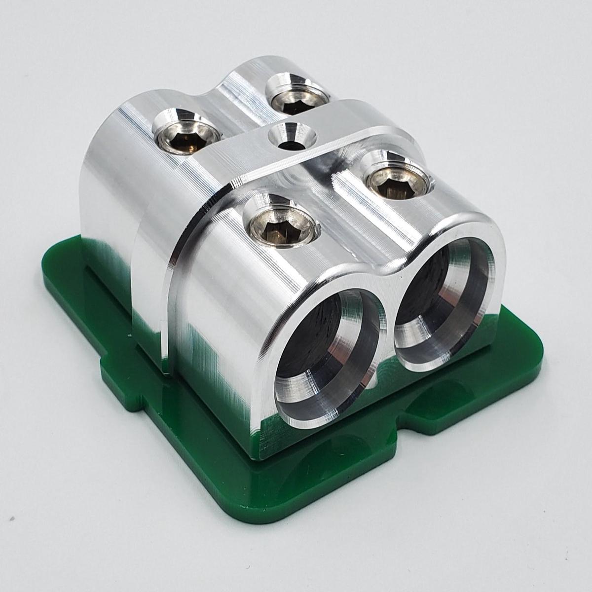 1/0 Distribution Blocks New Style - 4 hole | red