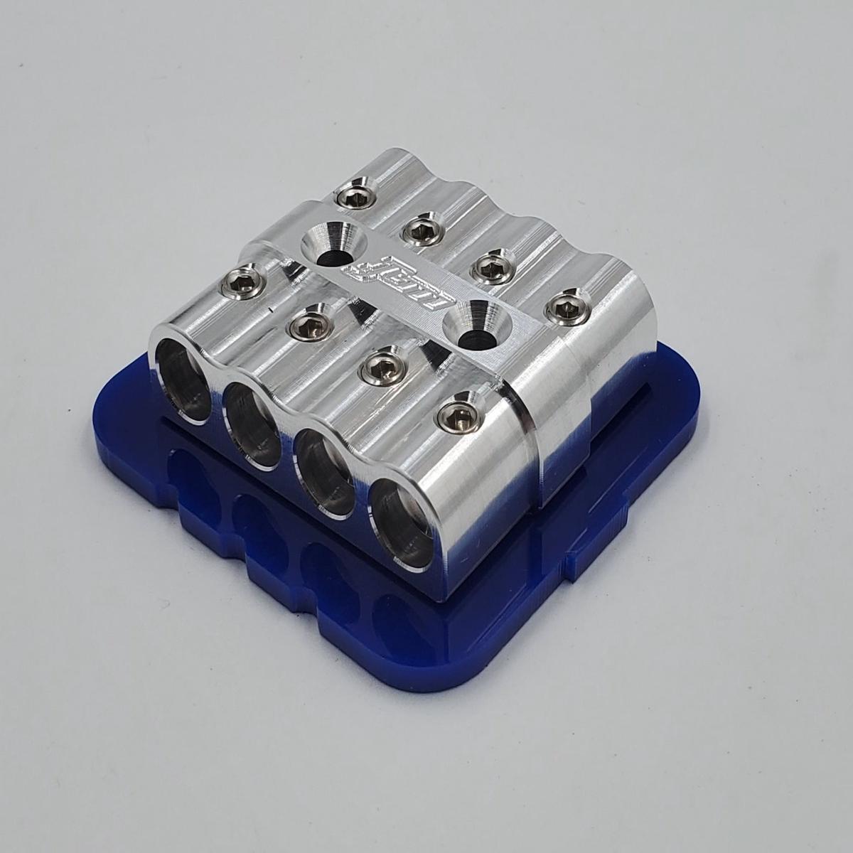 8 Gauge Distribution Blocks New Style - 8 hole | orange