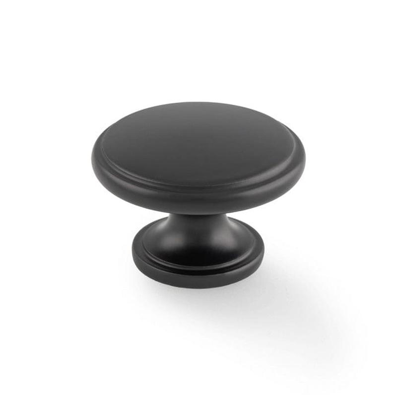 Alexander & Wilks - Cambridge Round Cupboard Knob - Black