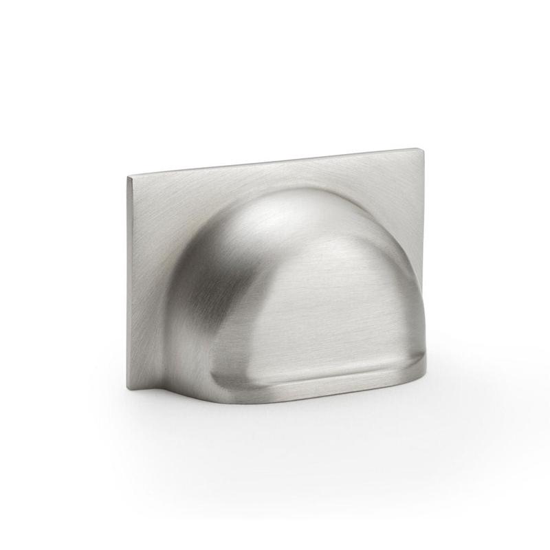 Alexander & Wilks Quantock Cup Pull Handle - Satin Nickel - Centres 40mm