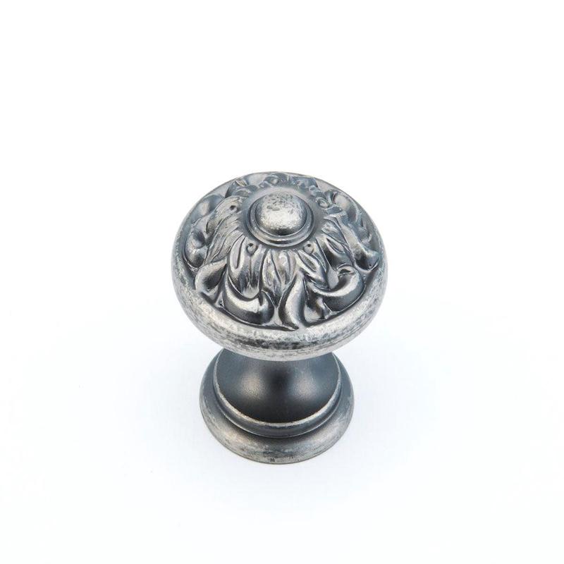 Schaub Knob, Corinthian Silver, 1.375" 870-CrS