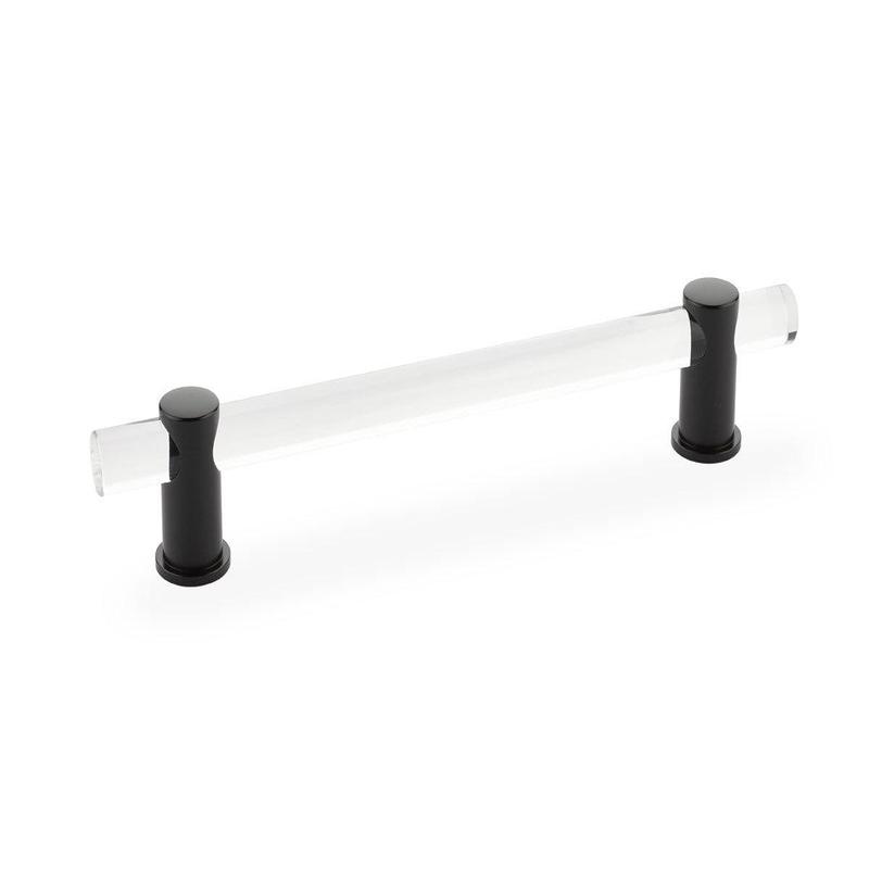 Schaub Pull, Adjustable clear Acrylic, Oil Rubbed Bronze, 6" cc 406-10B