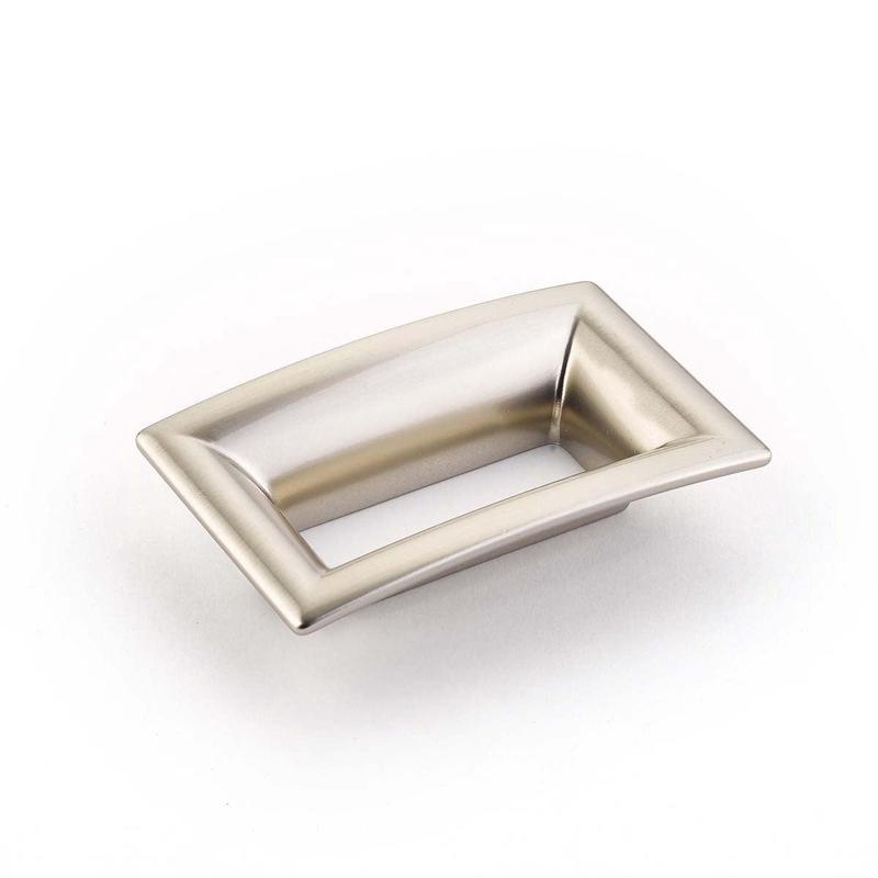 Schaub Pull, Flared Rectangle, Satin Nickel, 64 mm cc 441-15