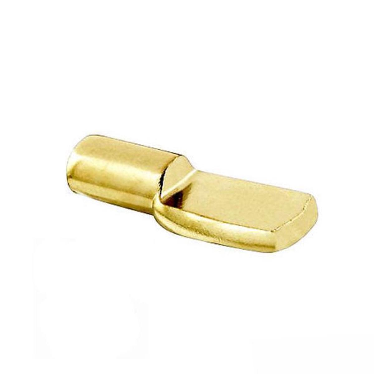 Shelf Support Pin - 524-B Bright Brass 1/4in Pin -BAG OF 50