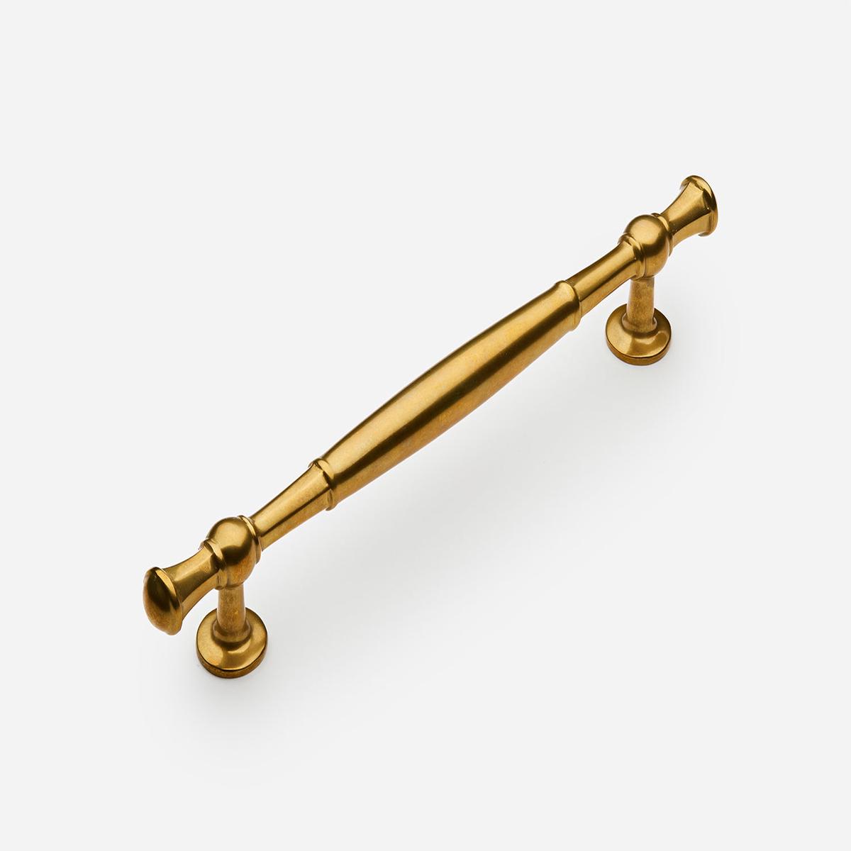 Windsor Pull - 6" | Unlacquered Aged Brass