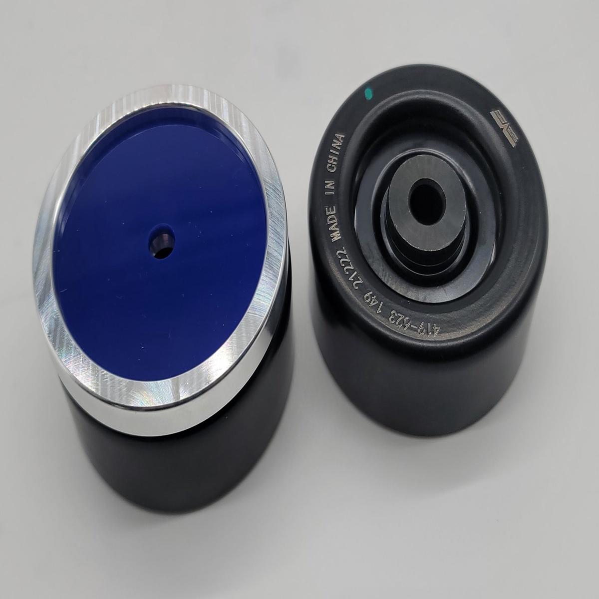 3" IDLER PULLEY CAP - BLUE