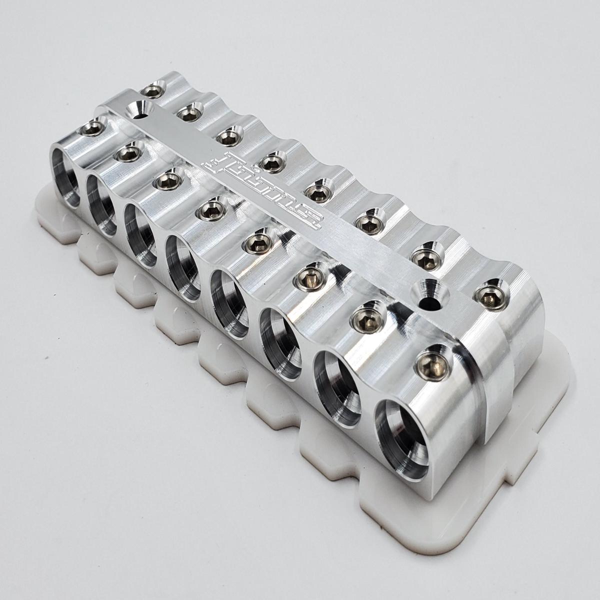 4 gauge Distribution Blocks New Style - 16 | white
