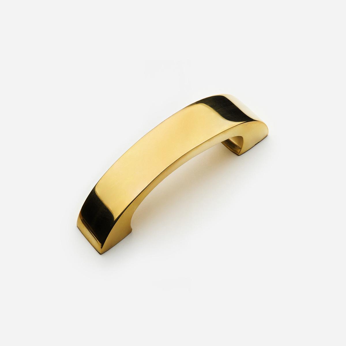 Aldo Pull - 4" | Unlacquered Polished Brass