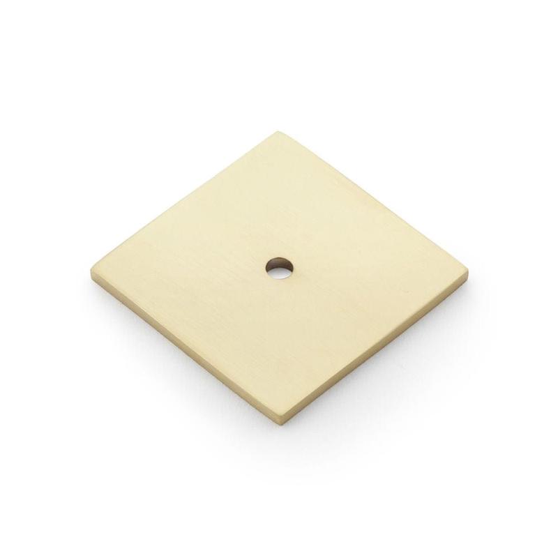 Alexander & Wilks Bullion Square Backplate - Satin Brass PVD