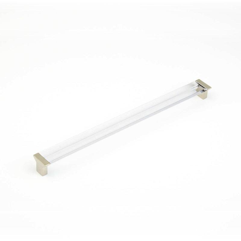 Schaub Pull, Satin Nickel, Clear 320 mm cc 318-15 CL
