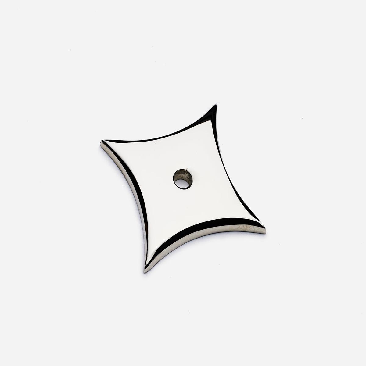 Star Backplate, 4-Point - Polished Nickel