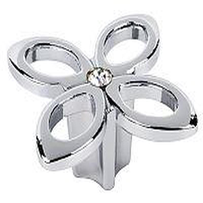 TopEx 1-3/4" (44mm) Decorative Crystal Cabinet Knob (Bright Chrome) TEX-257054B40