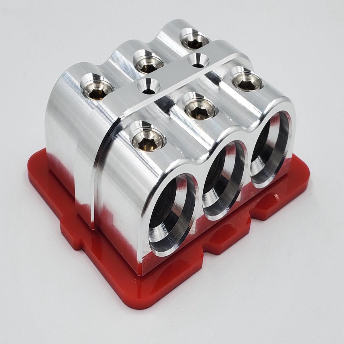 1/0 Distribution Blocks New Style - 6 hole | green