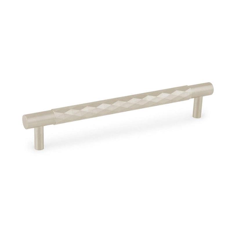 Alexander & Wilks - DIAMOND CUT CABINET PULL - 160MM C/C - Satin Nickel